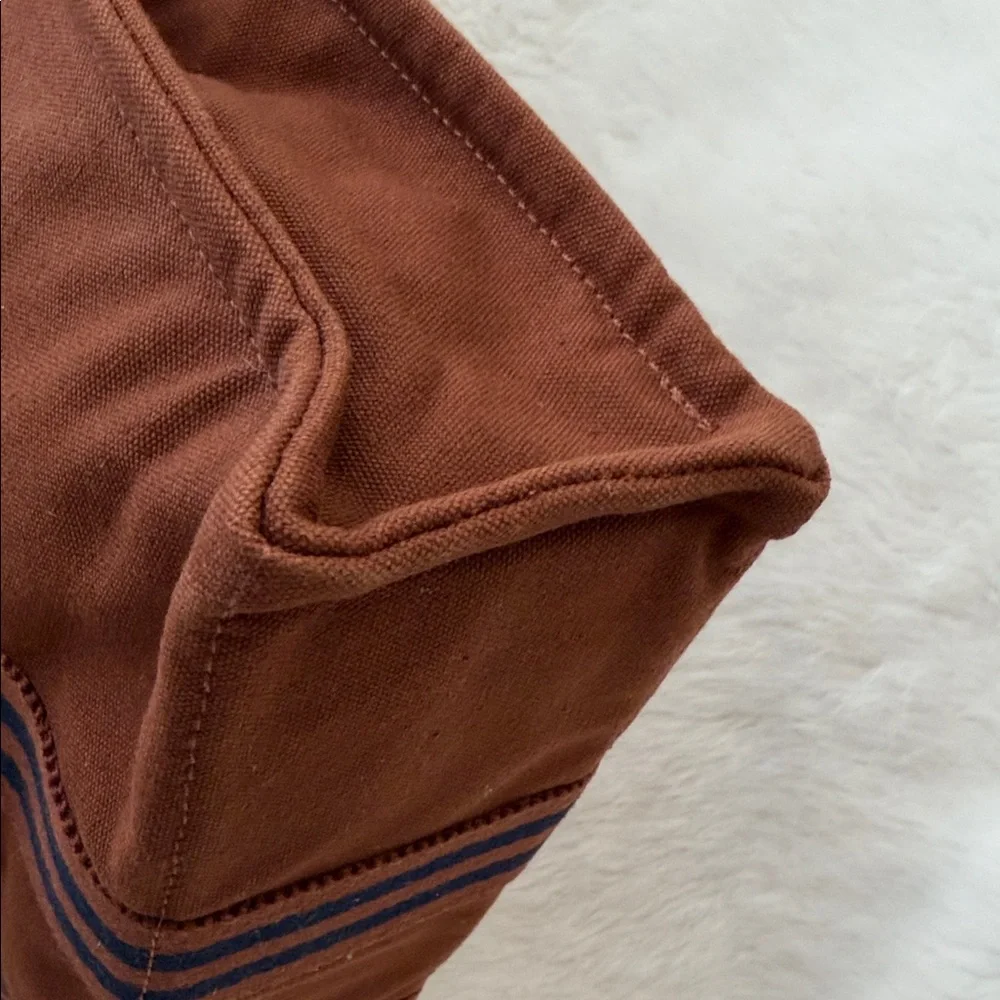 Hermes garden tote small Brown Canvas Bag Authentic! Excellent condition!